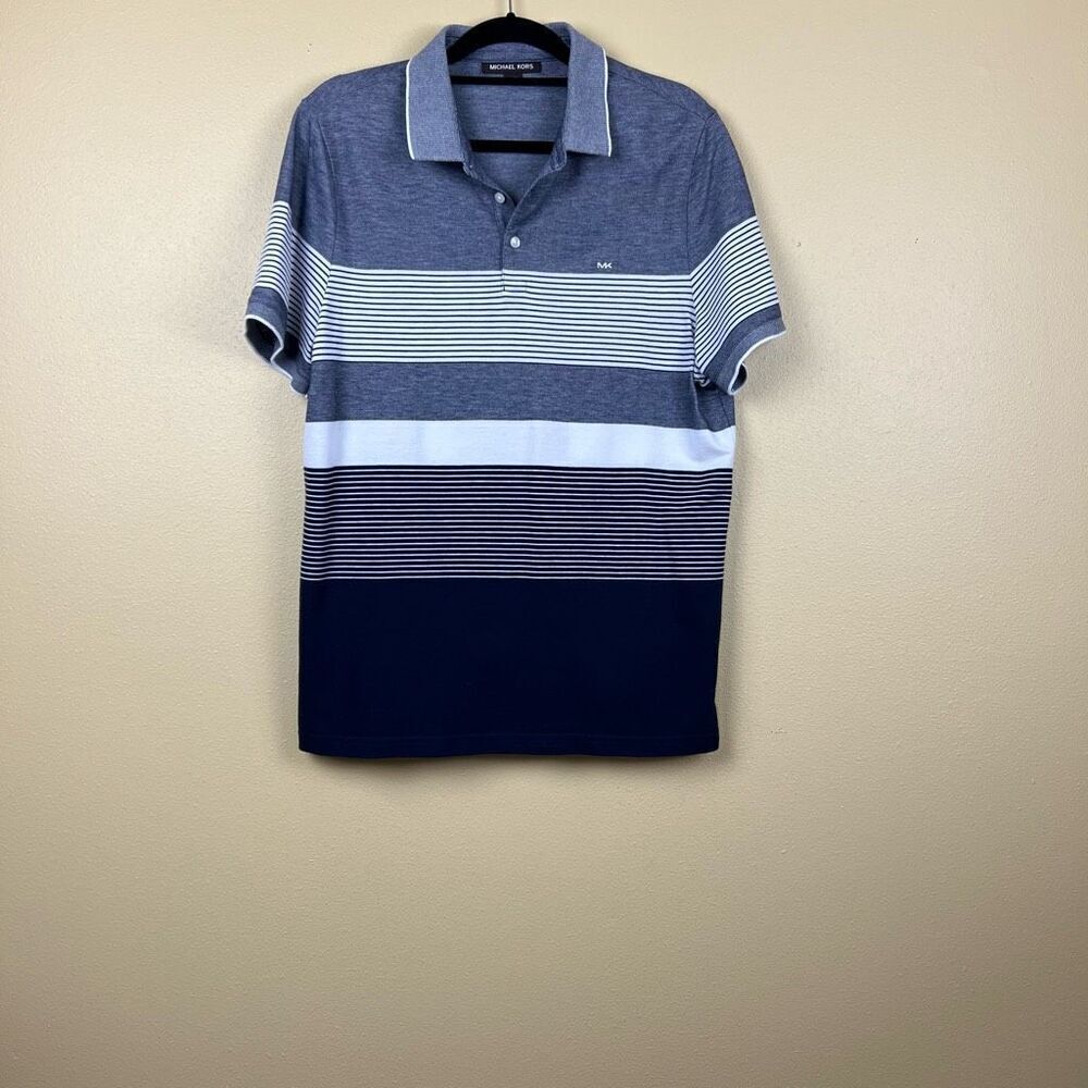 Michael Kors Polo Shirt Casual Shirt Men's Short-Sleeved T-Shirt Men's Size L